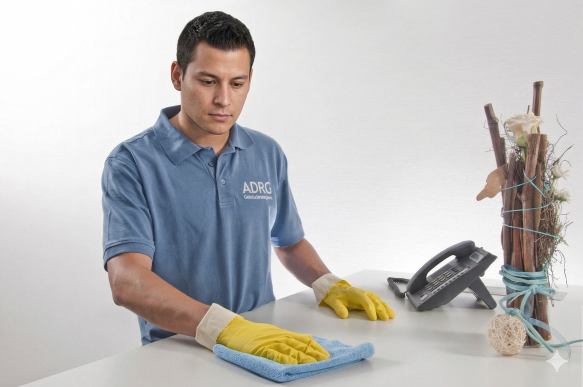 Reinigung eines Empfangsbereichs